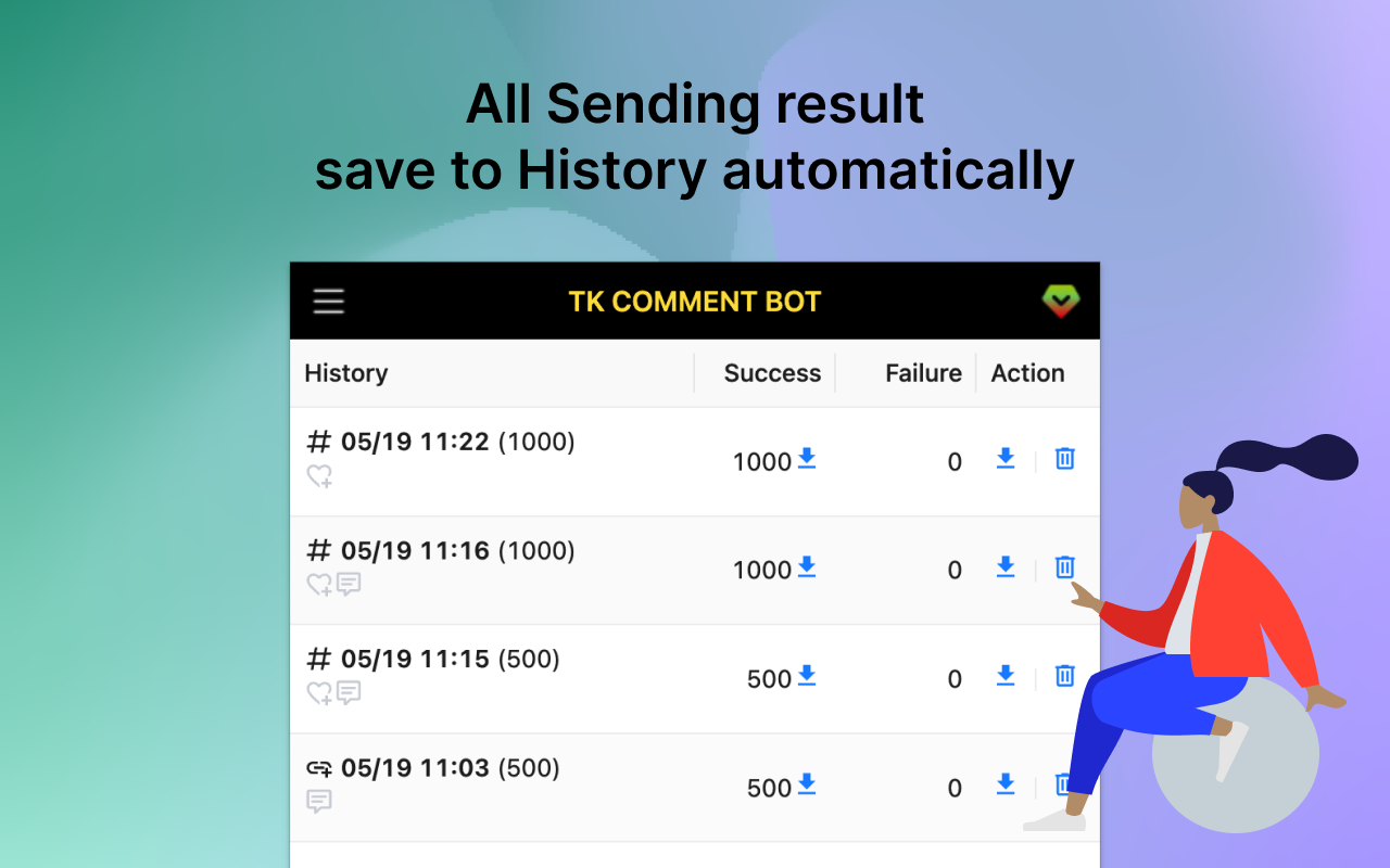 TikCommentBot - Auto Comment & Like Bot截图1