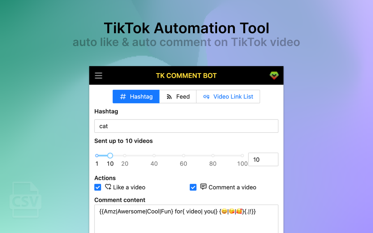 TikCommentBot - Auto Comment & Like Bot截图2