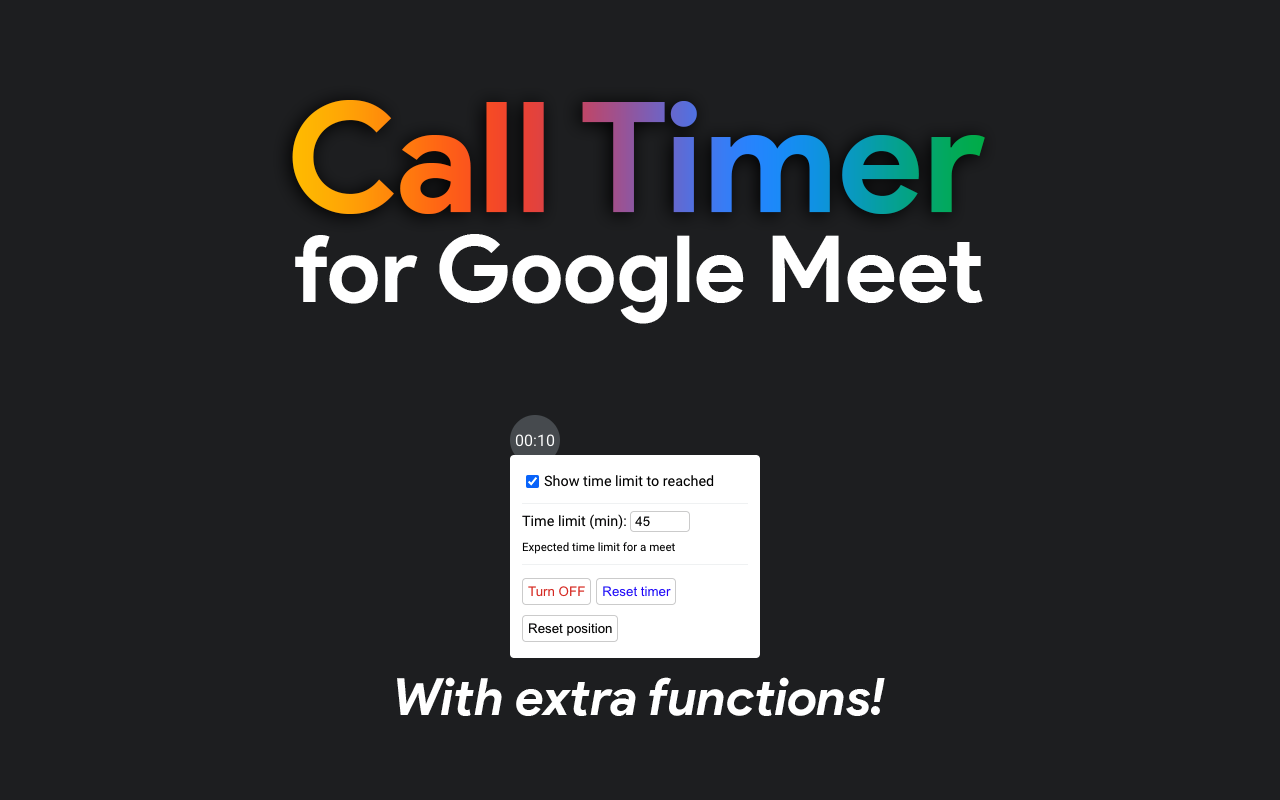 Call Timer for Meet截图4