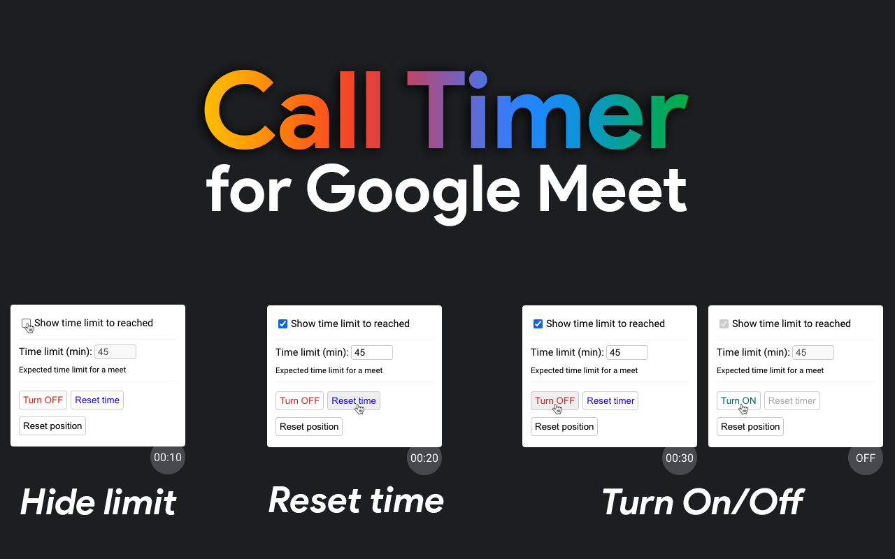 Call Timer for Meet截图5