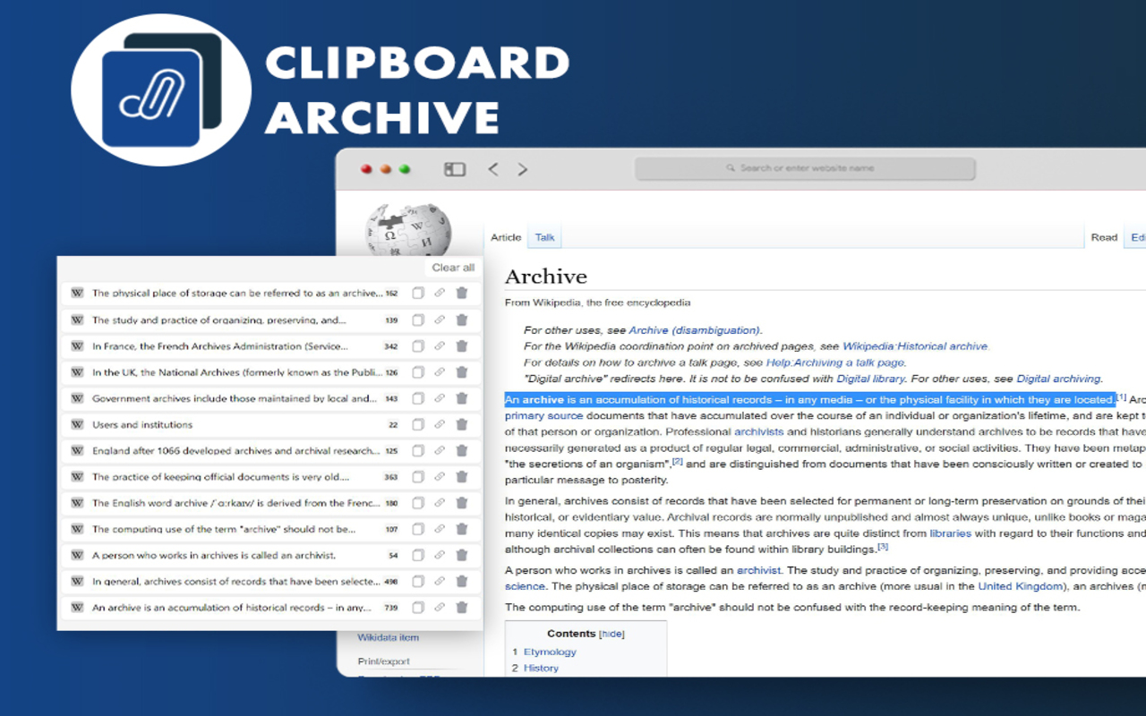 Clipboard Archive截图1