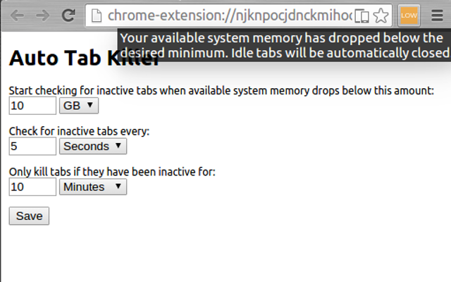 Auto Tab Killer截图2
