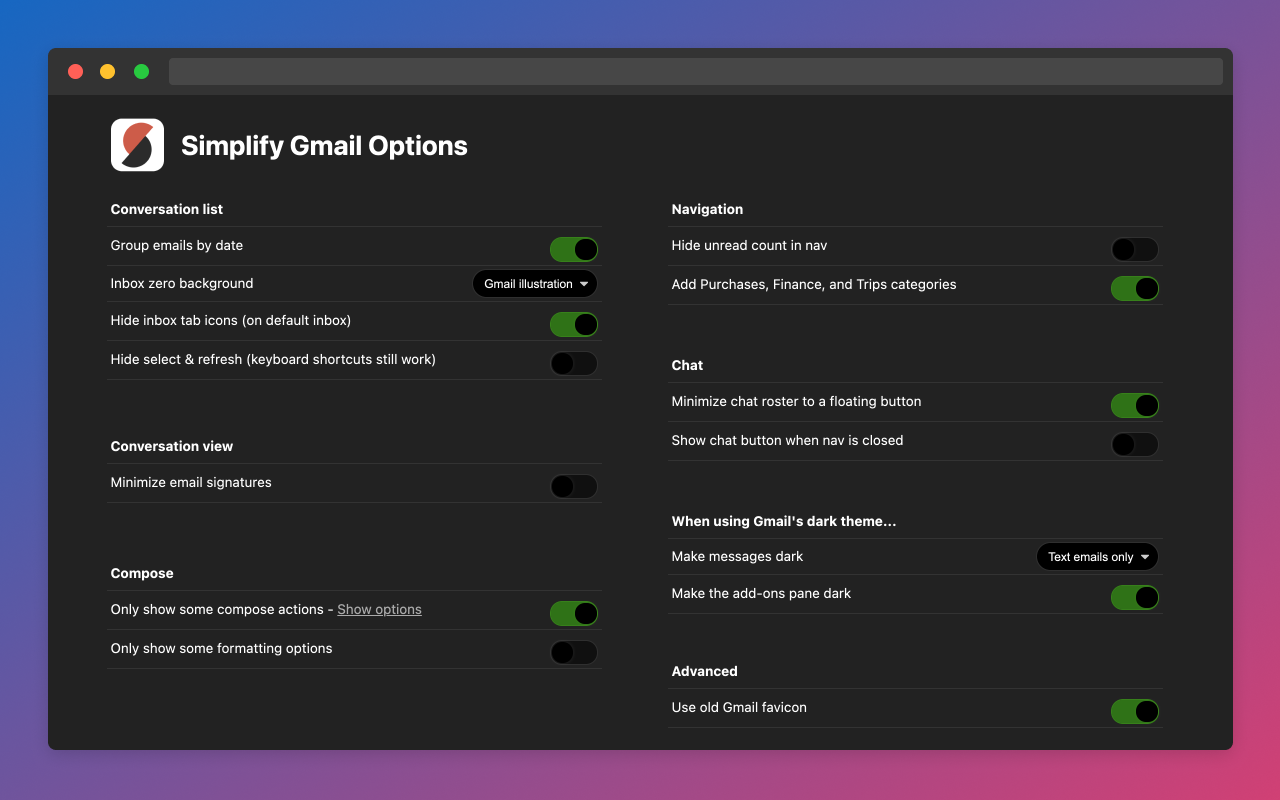 Simplify Gmail截图2