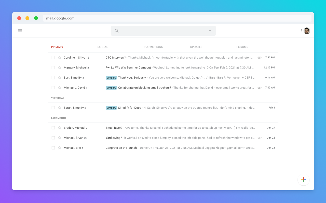 Simplify Gmail截图4