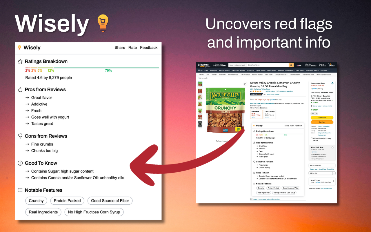 Wisely: AI Summary for Amazon Reviews截图2