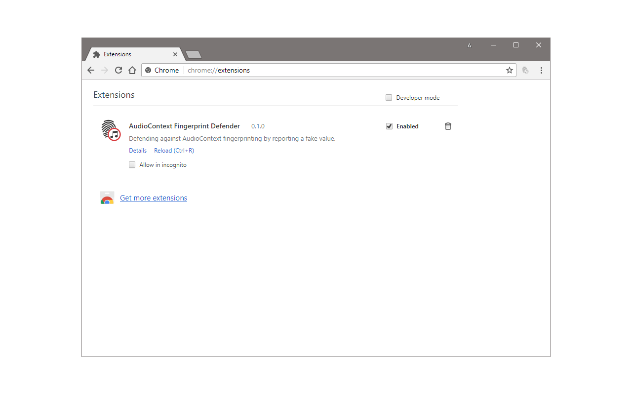AudioContext Fingerprint Defender截图1