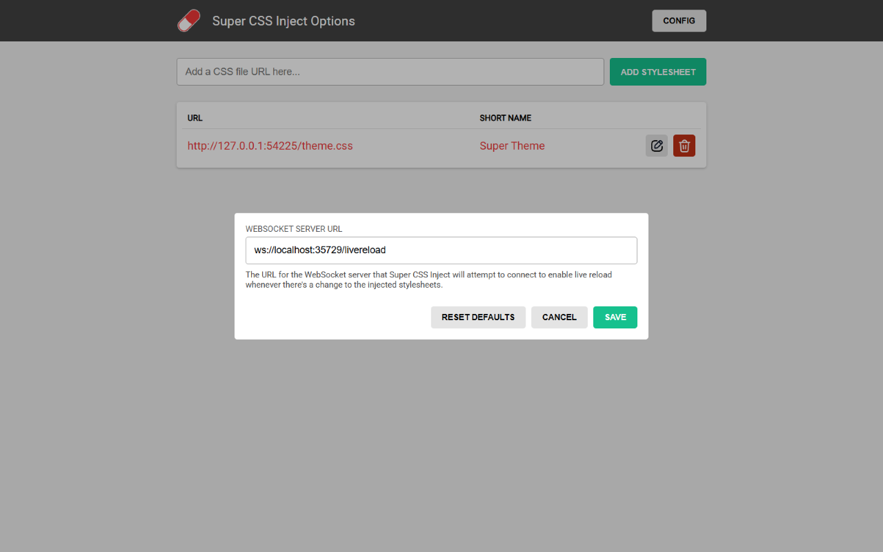 Super CSS Inject截图1