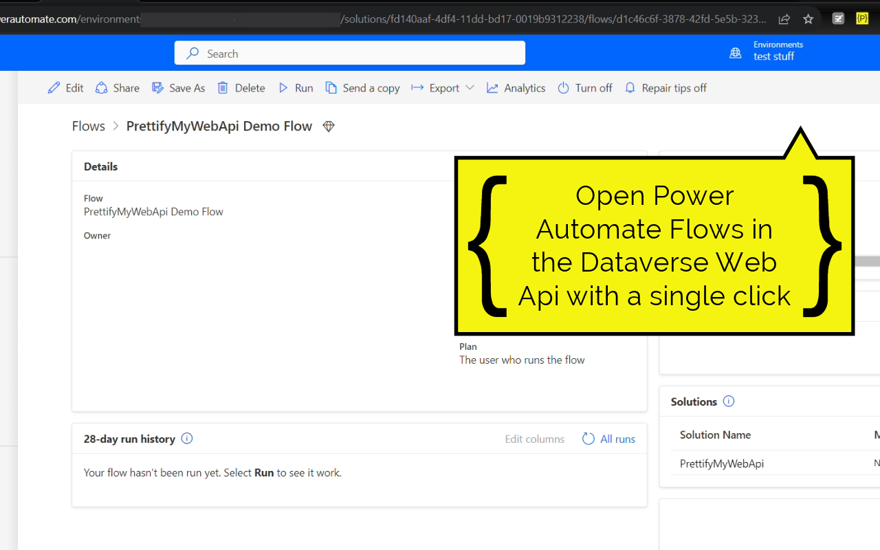PrettifyMyWebApi for Microsoft Dataverse截图4