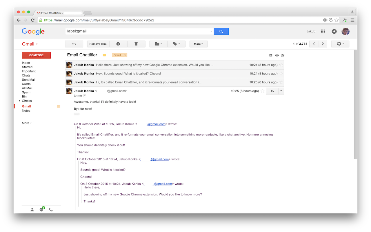 Email Chattifier截图2