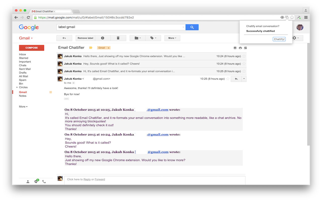 Email Chattifier截图3