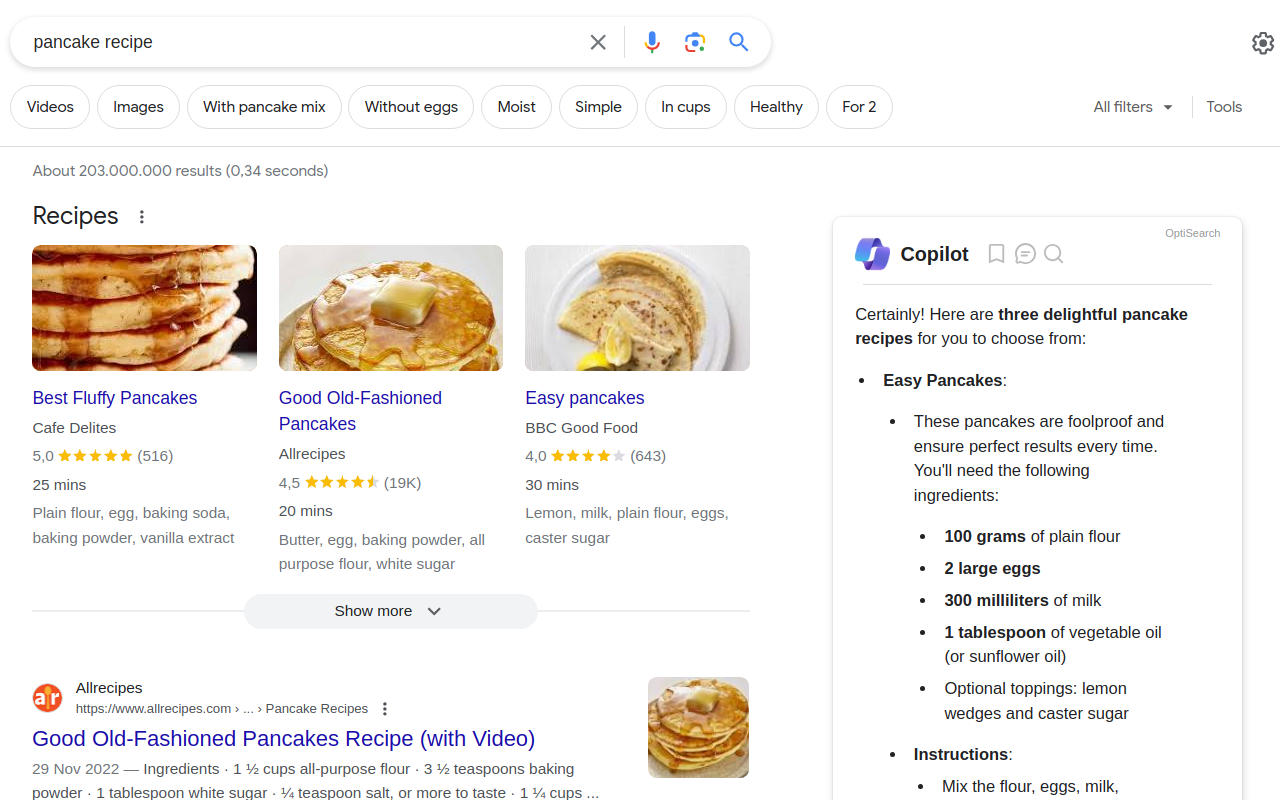 Google 中的 Microsoft Copilot截图3