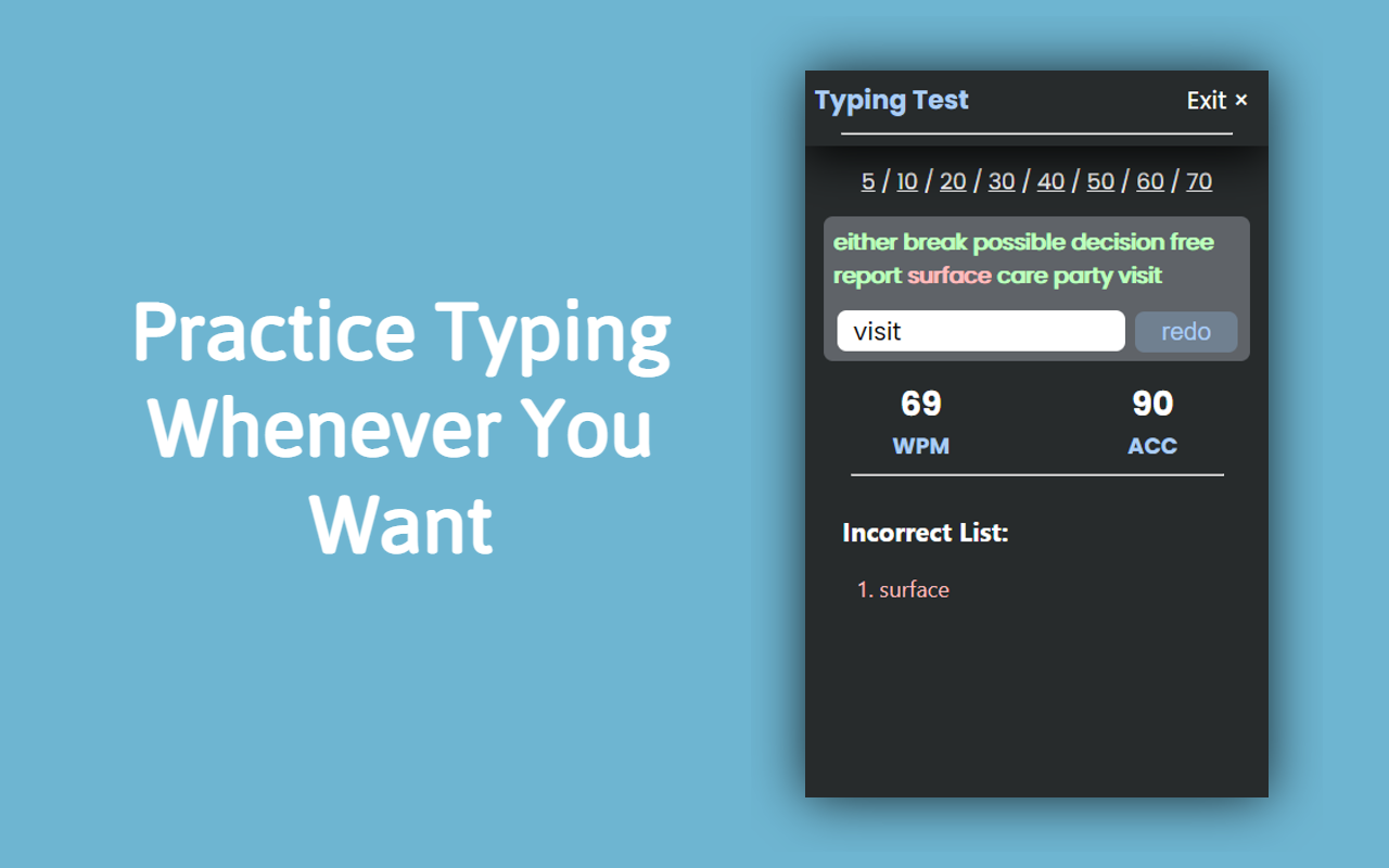 Typing Statistics | Auto Typer截图1