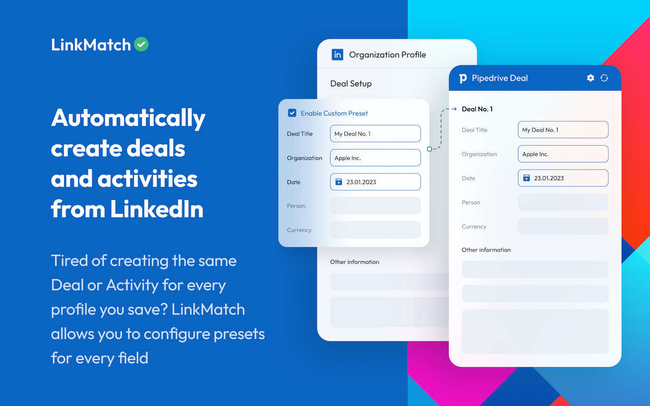 LinkMatch For Pipedrive截图2