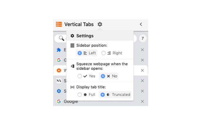Vertical Tabs截图1
