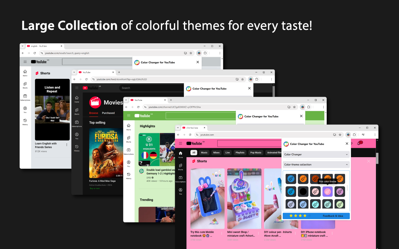 YouTube的主题和颜色更换器 - Colorize YouTube截图4