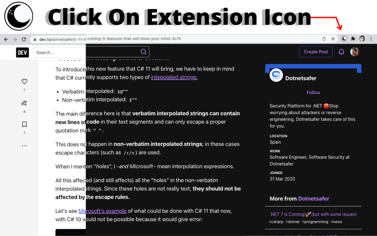 Dark Mode Chrome截图1