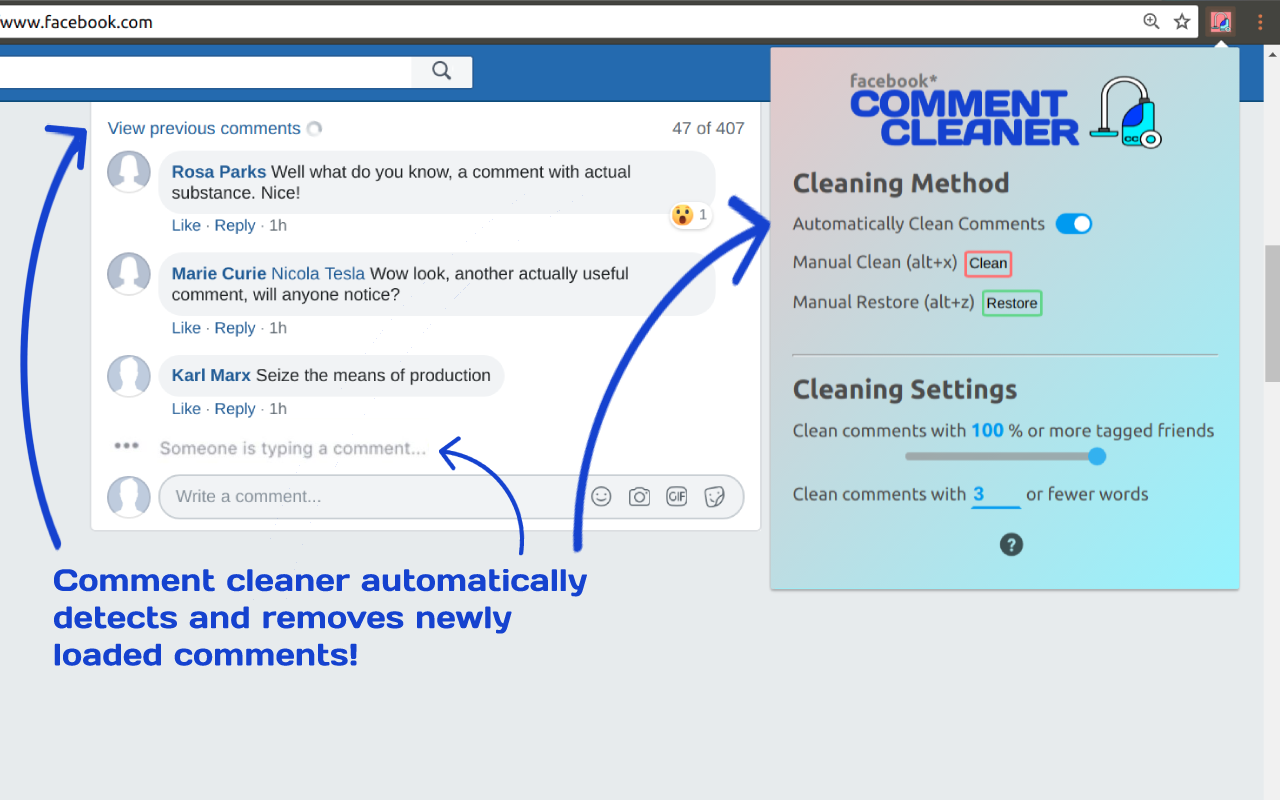 Comment Cleaner for Facebook™截图1