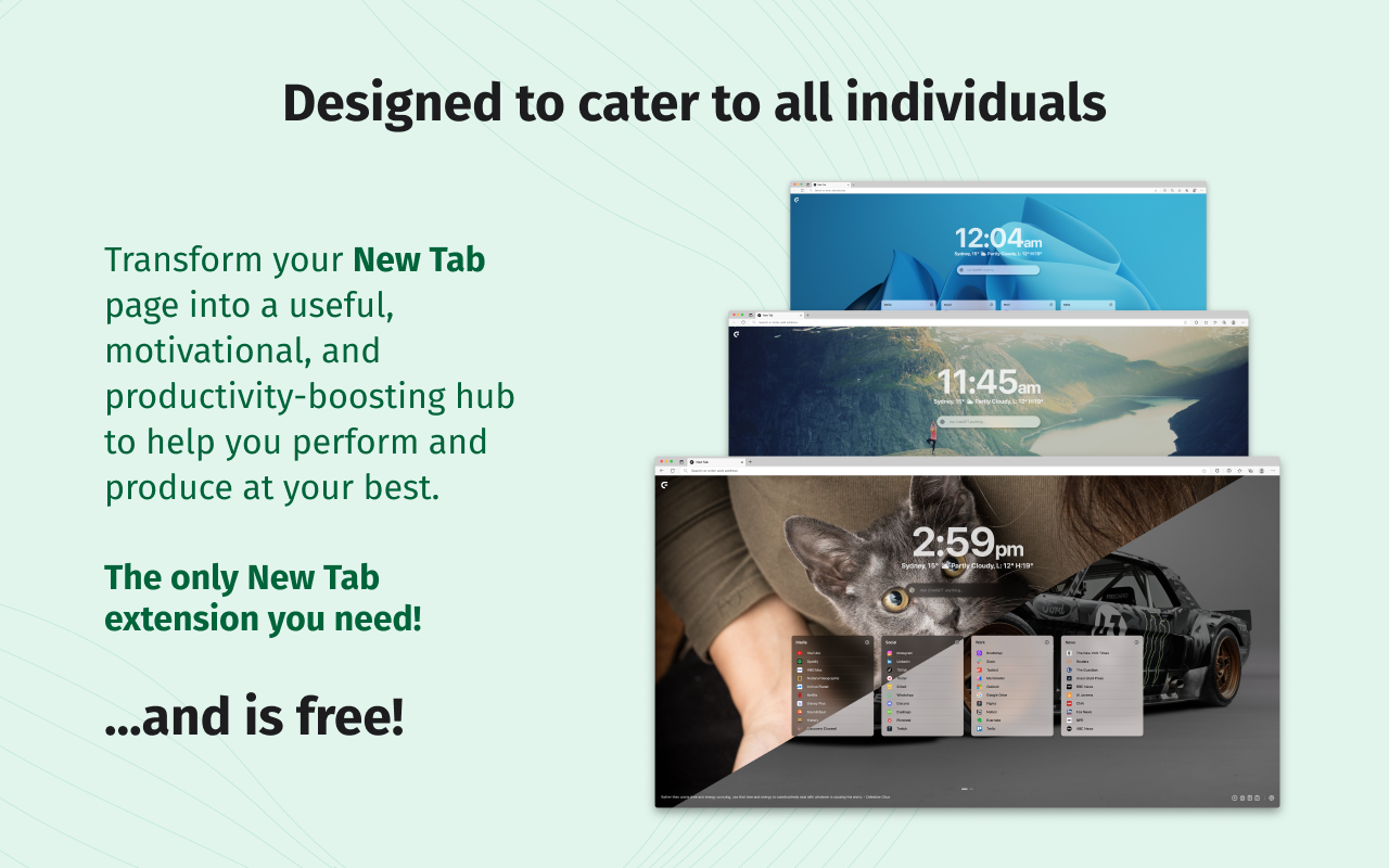 Bookmark Manager & New Tab Dashboard | LinkFolio AI截图1