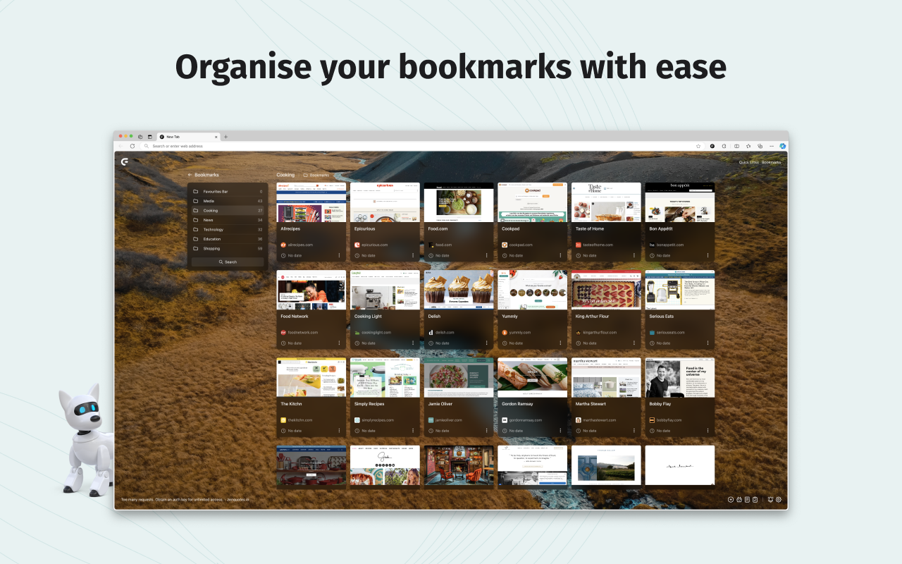 Bookmark Manager & New Tab Dashboard | LinkFolio AI截图3