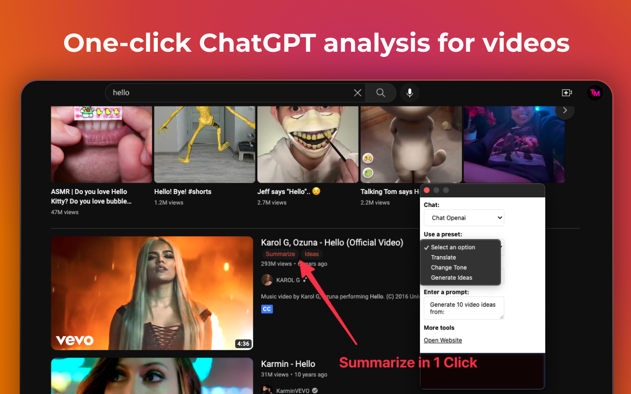 VideoMind: Quick ChatGPT for Youtube截图2