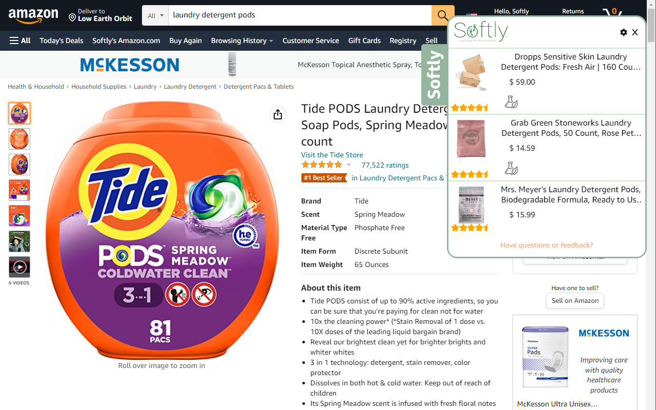 Softly | Your Sustainable Shopping Assistant截图1