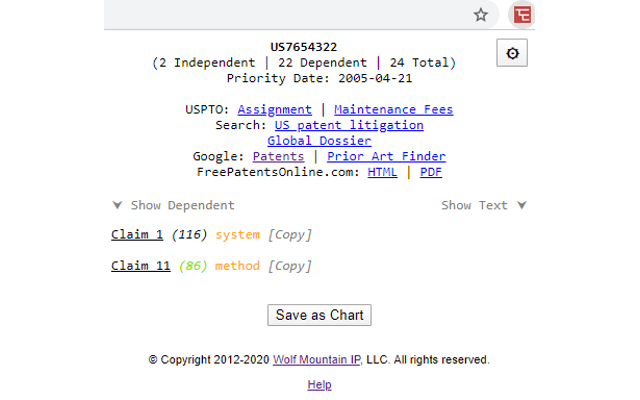 Patent Claims Analzyer截图4
