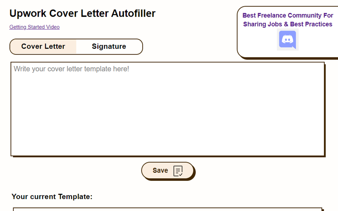 Upwork Cover Letter Autofiller截图1