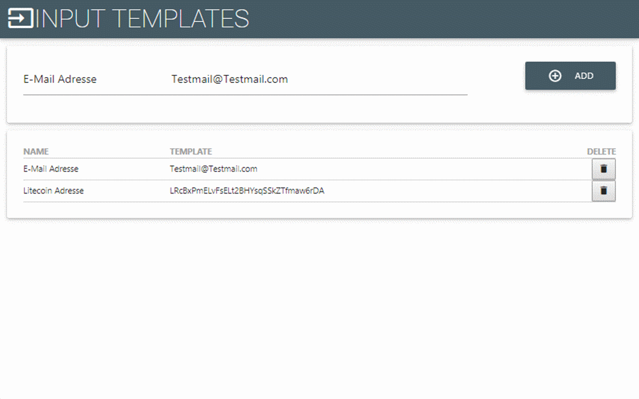 Input Templates for Chrome截图1