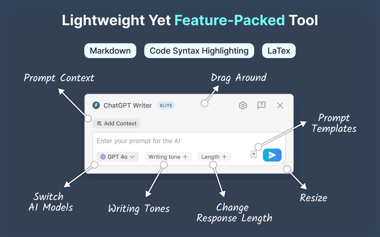 ChatGPT Writer: Use AI on Any Site (GPT-4.1, Claude, Gemini, and More)截图5