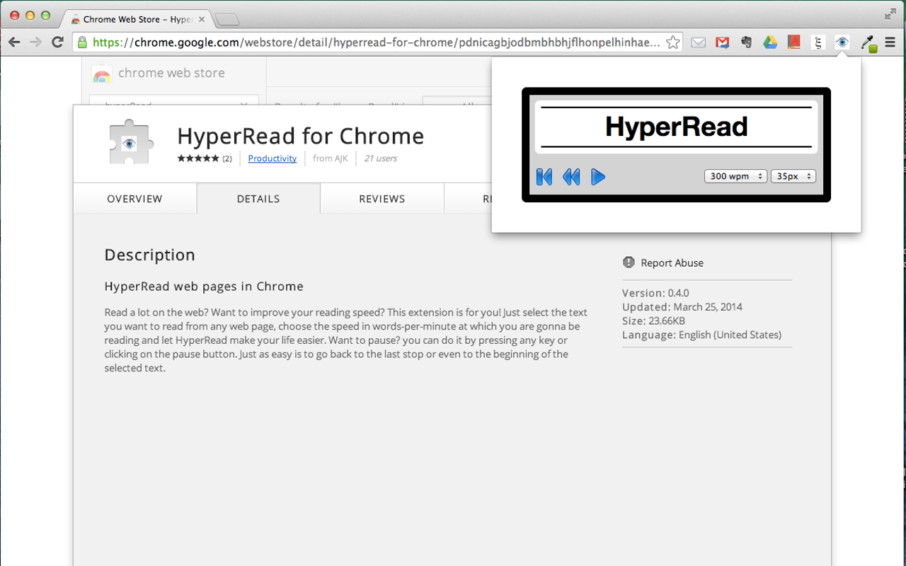 HyperRead for Chrome截图2