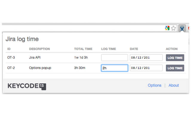 Jira Log Time截图1