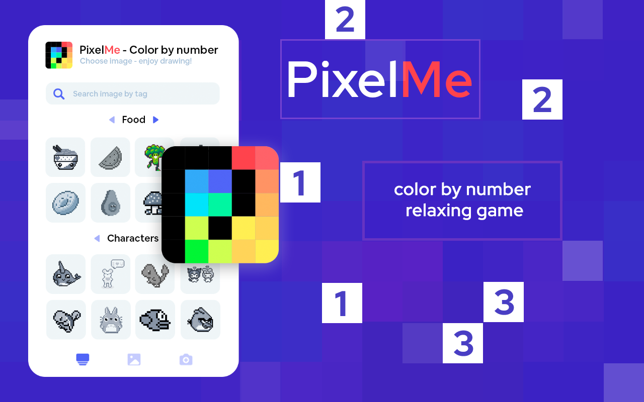 Pixel.me - color by number game截图3