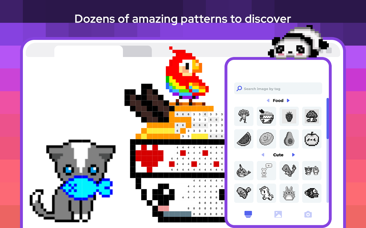 Pixel.me - color by number game截图4