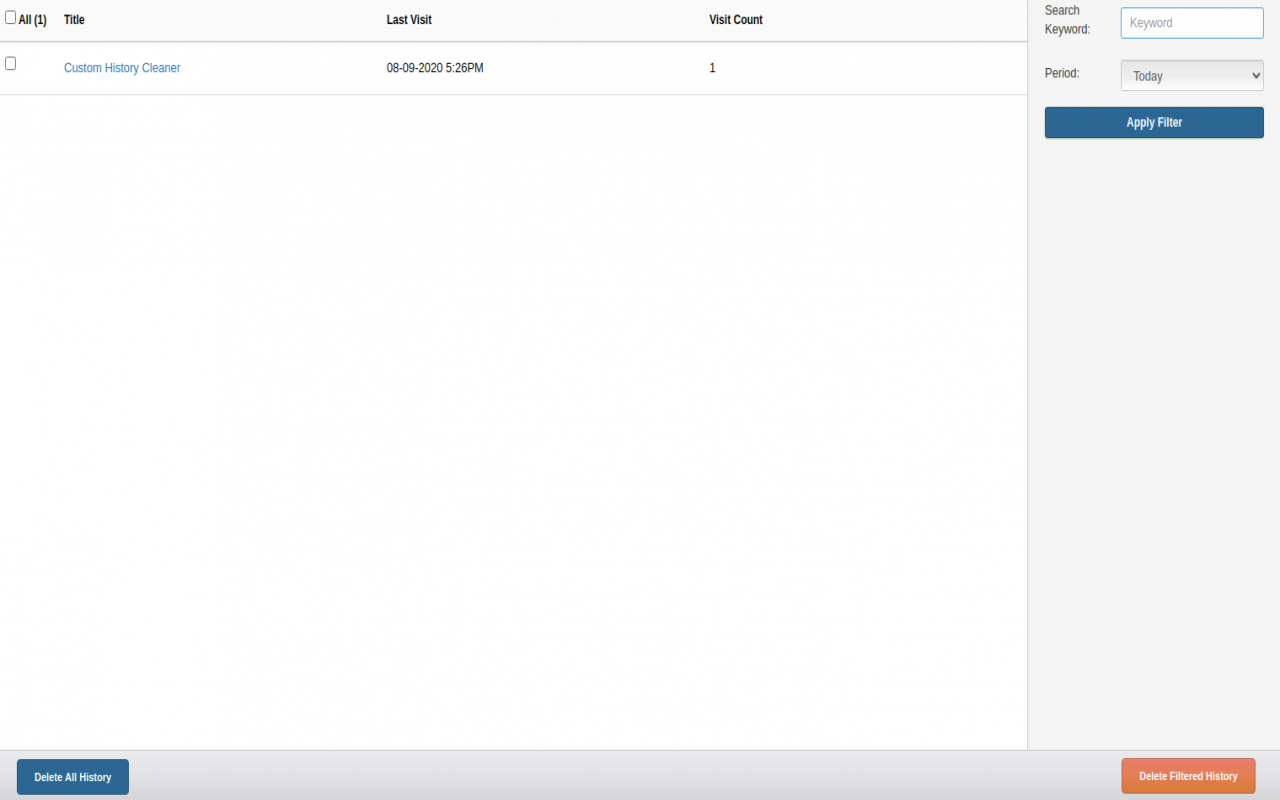 Browser History Cleaner截图1