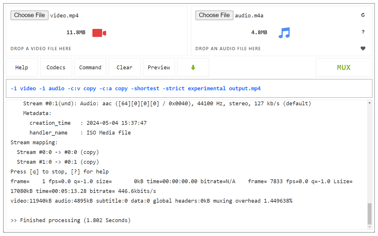 Video & Audio Muxer截图1
