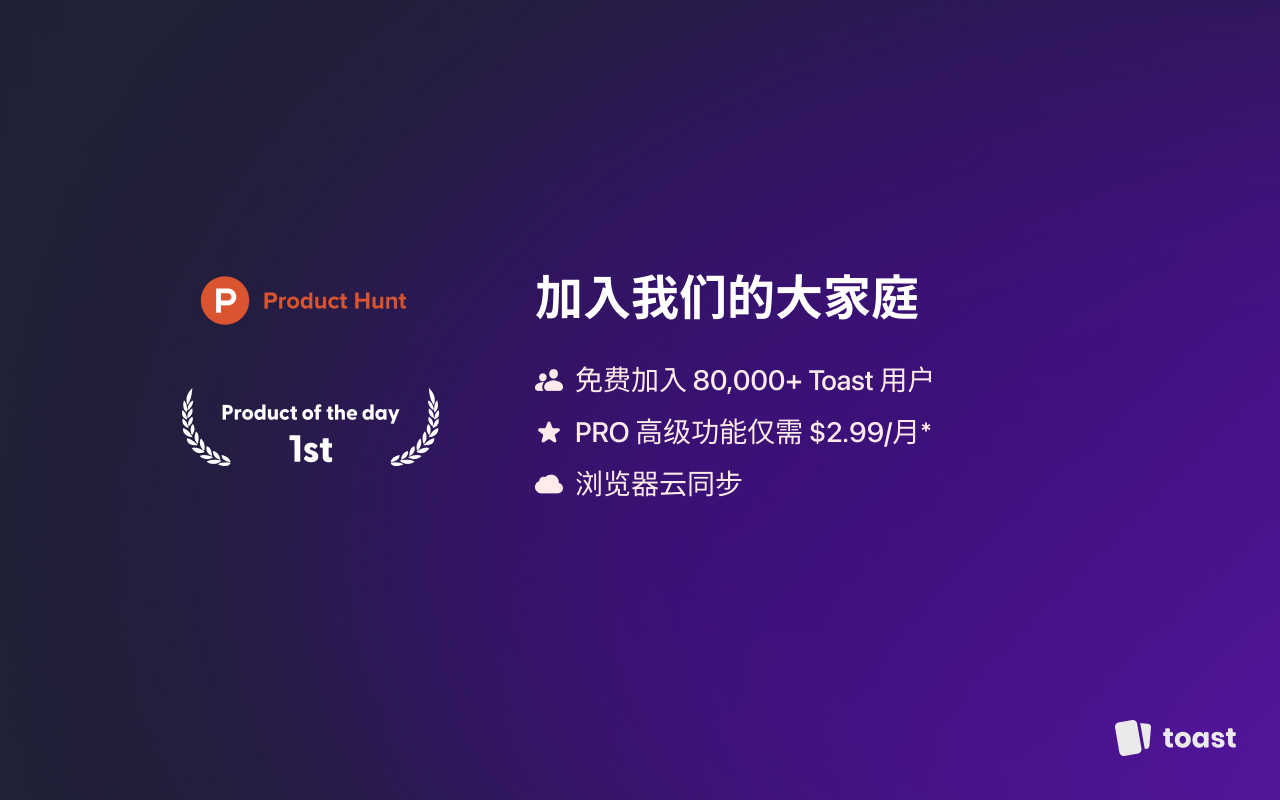 Toast - 书签和标签管理器截图2