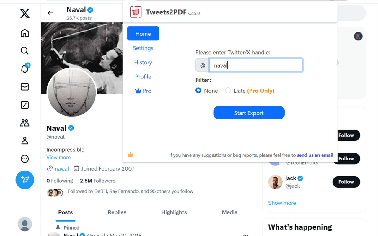 Tweets2PDF - 将所有推文转换为一本PDF/EPUB电子书截图3