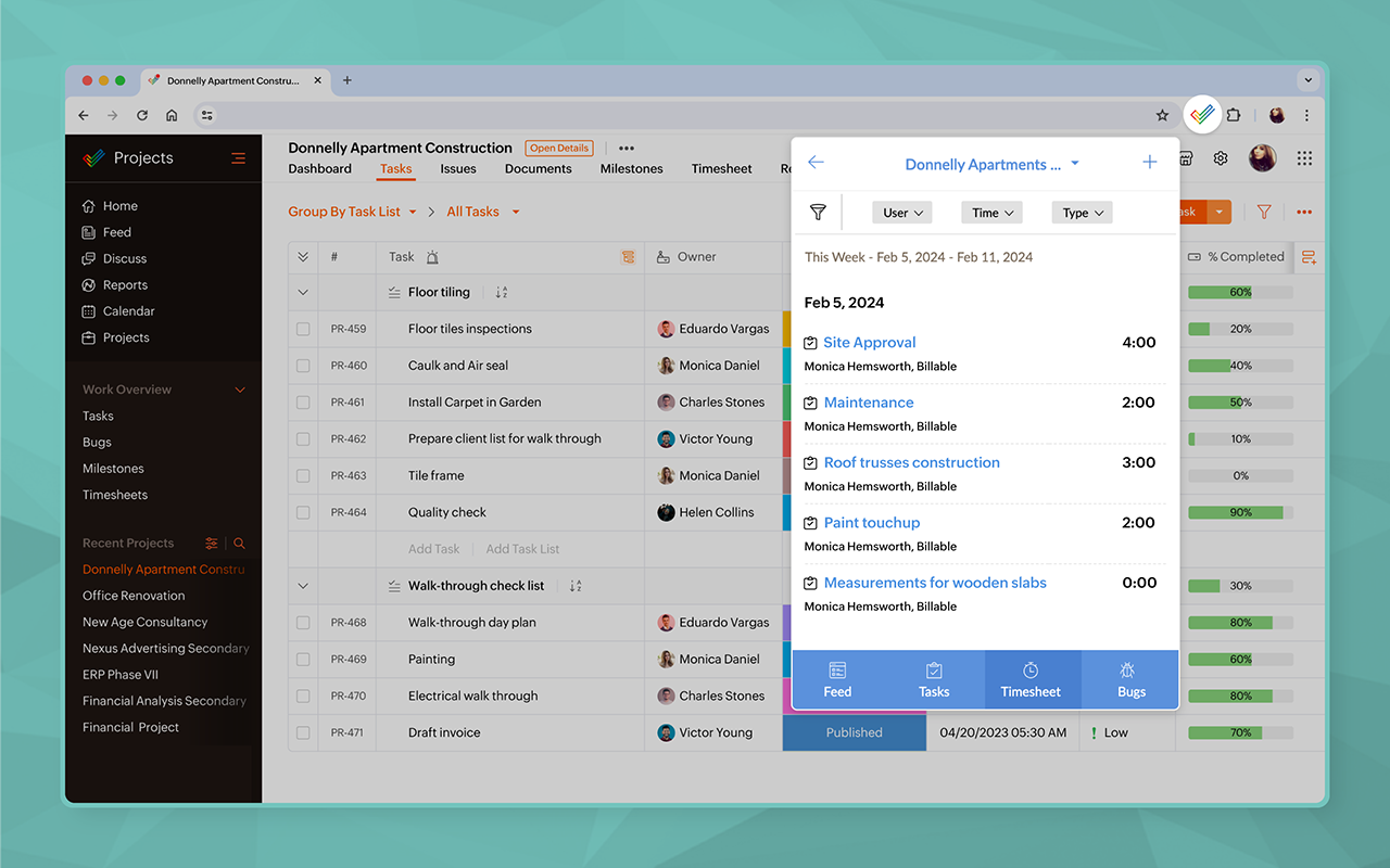 Zoho Projects截图1