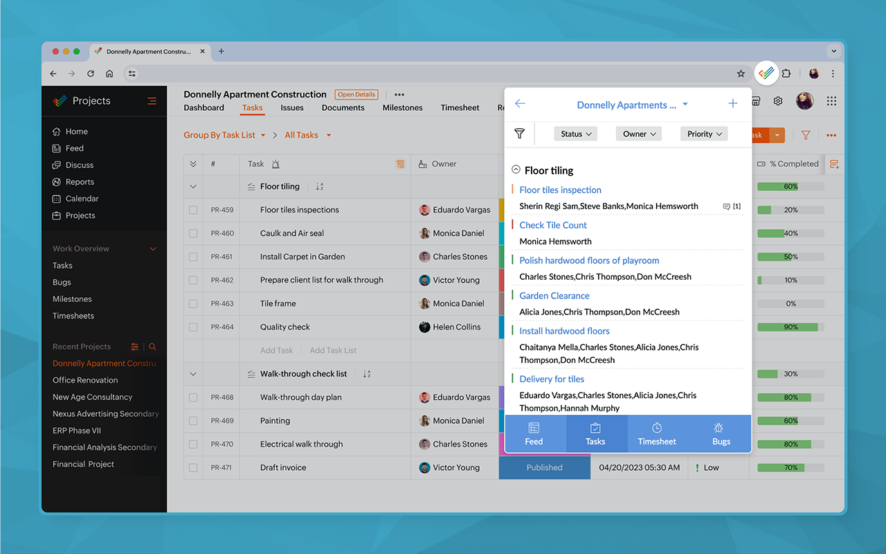 Zoho Projects截图3