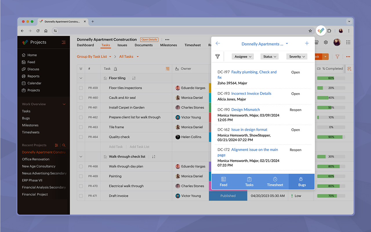 Zoho Projects截图4