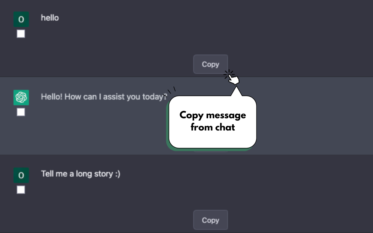 Chatpgt Copy Export Clipboard截图2