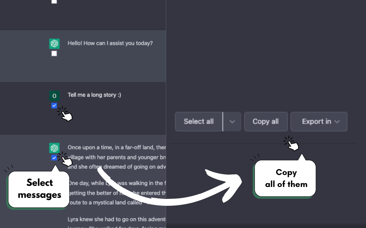 Chatpgt Copy Export Clipboard截图3