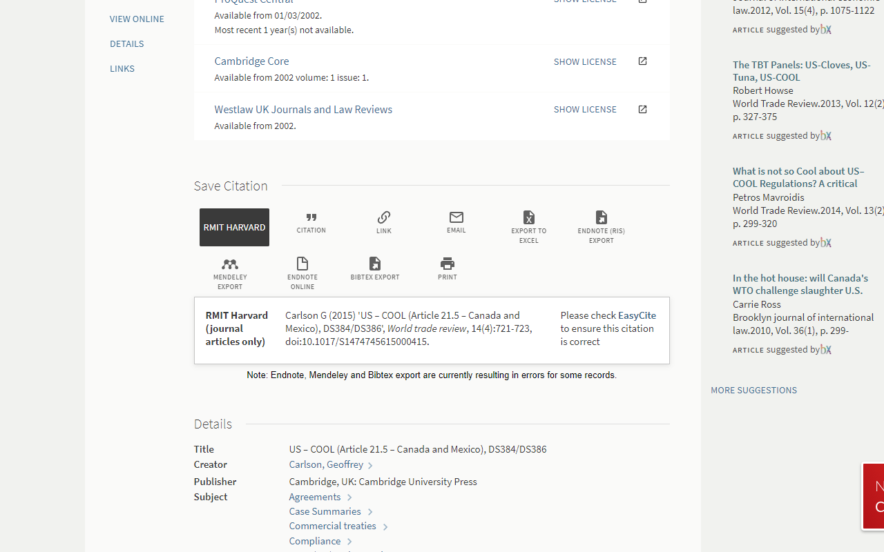 RMIT Harvard Citation Tool Version 3.2截图1
