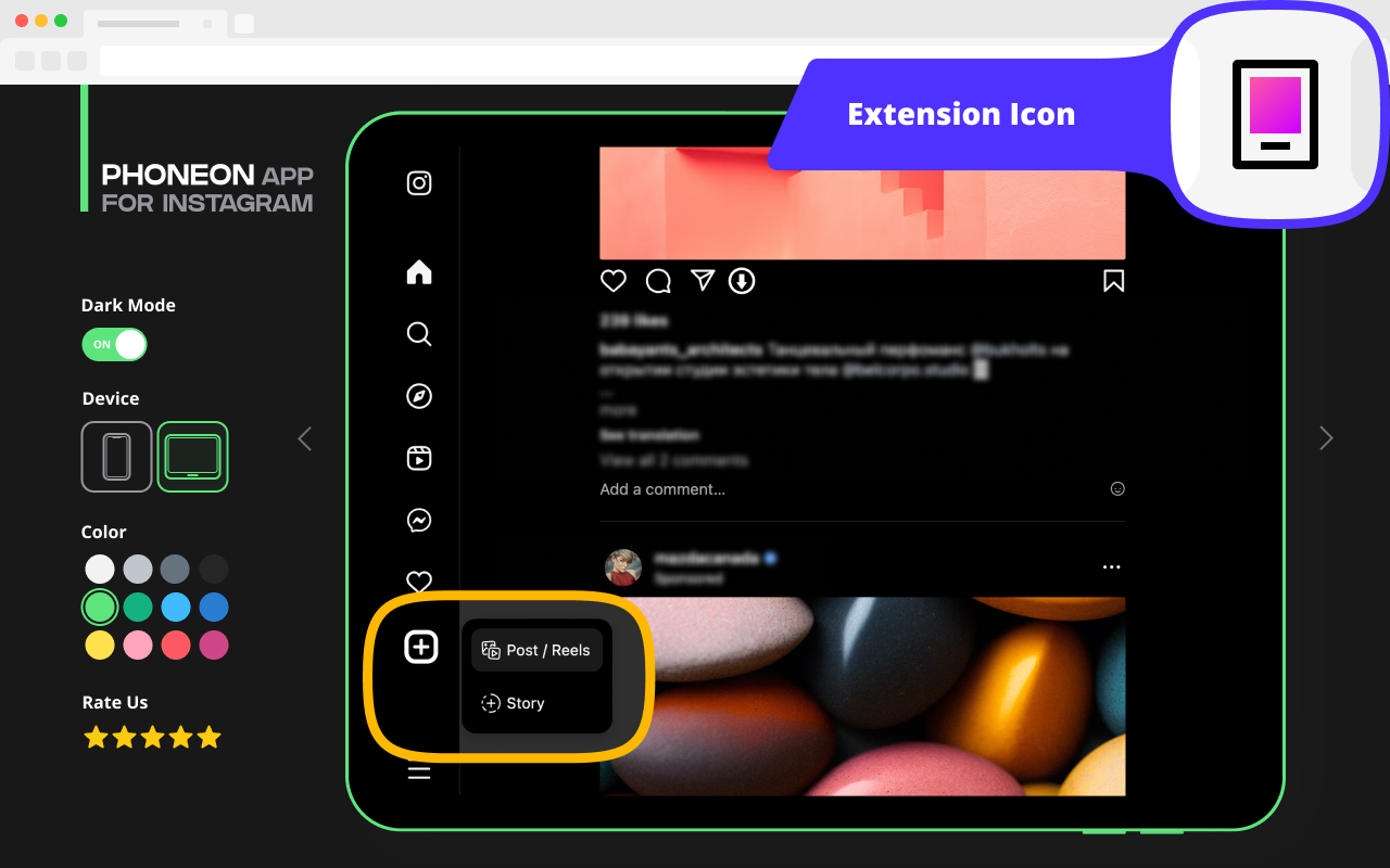 Phoneon. App for Instagram截图4
