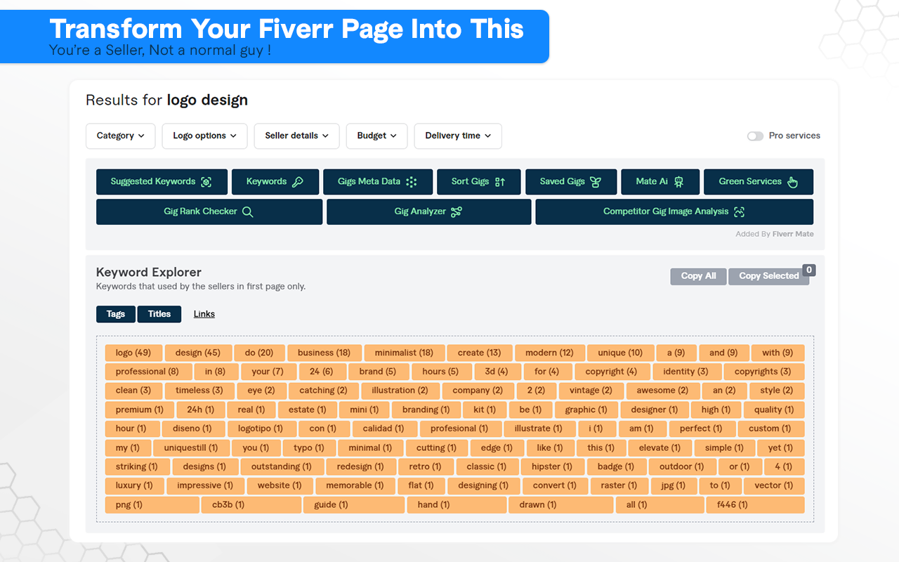 Fiverr Mate:Fiverr Gig SEO Tool截图3