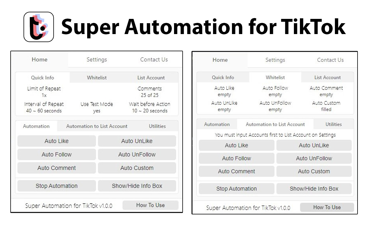 Super Automation for TikTok截图1