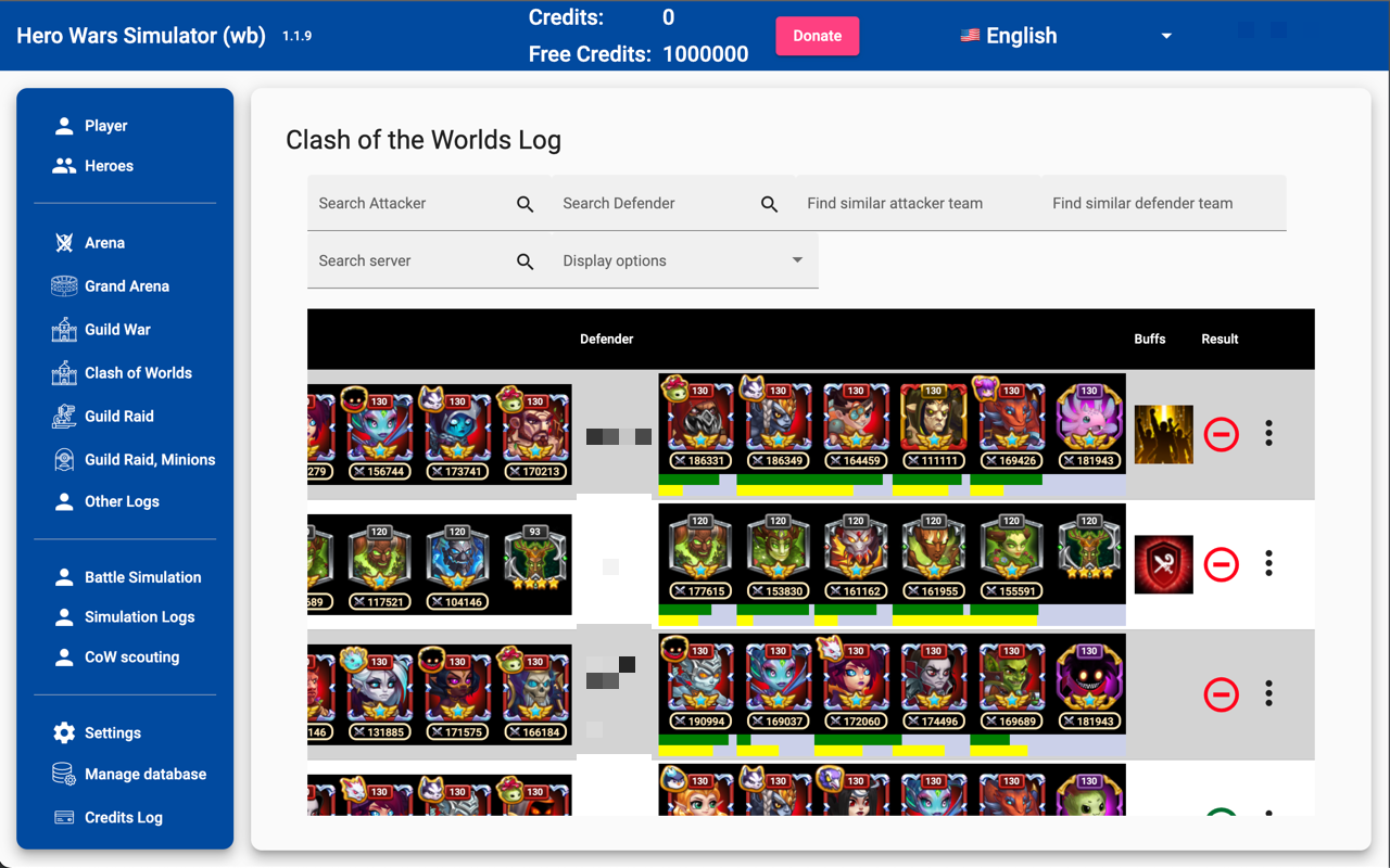 Hero Wars Simulator Standalone截图1