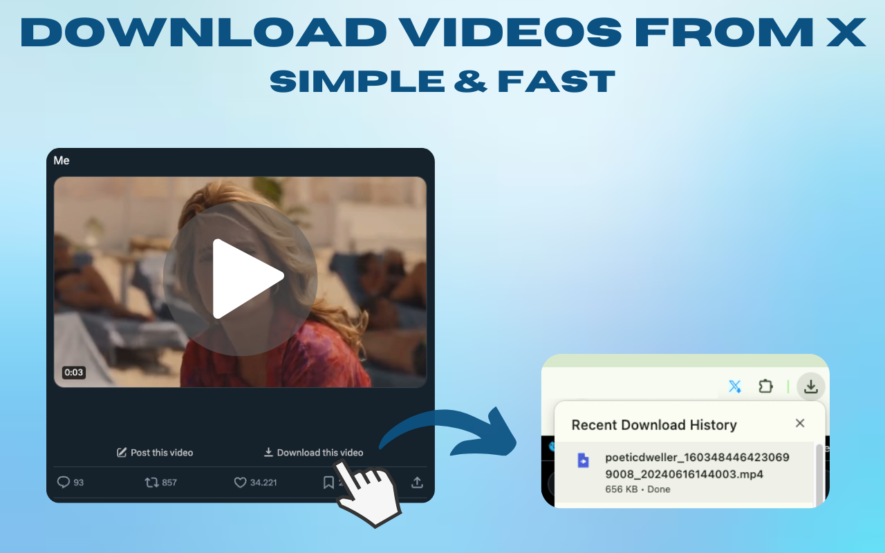 xSave - the best X (Twitter) Video Downloader for Chrome截图2