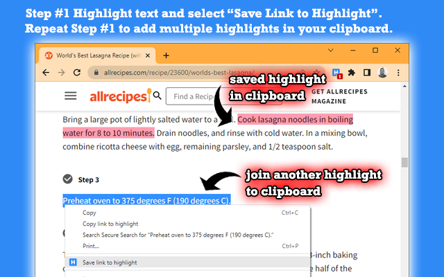 Save Link to Highlight截图4