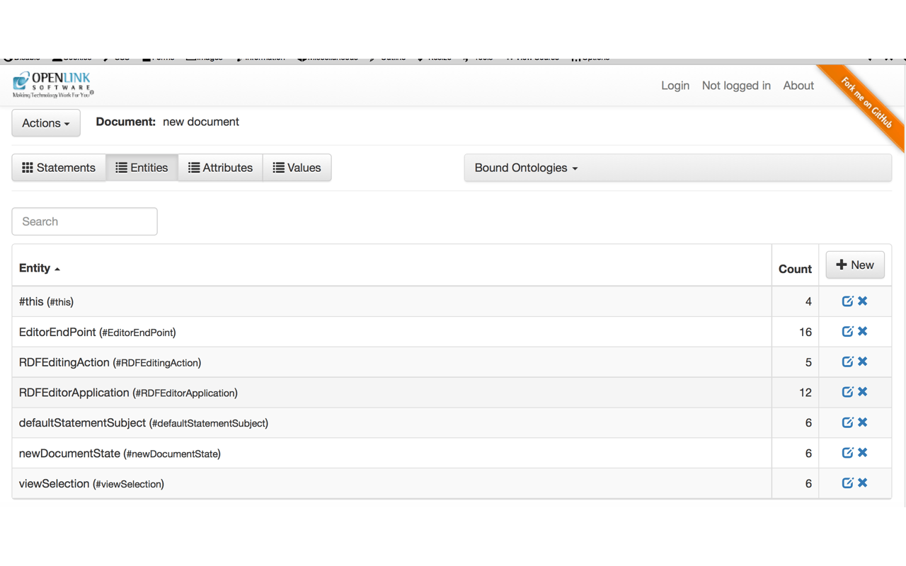 OpenLink Structured Data Editor截图1